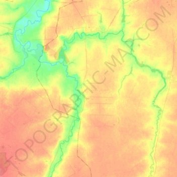 Топографическая карта Нижнематрёнский сельсовет, высота, рельеф