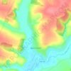 Топографическая карта Драгунское, высота, рельеф