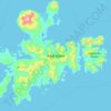 Топографическая карта Adak Island, высота, рельеф
