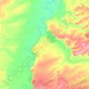Топографическая карта Большеулуйский сельсовет, высота, рельеф