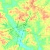 Топографическая карта Atlanta, высота, рельеф