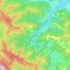 Топографическая карта Яремче, высота, рельеф