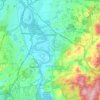 Топографическая карта Glastonbury, высота, рельеф