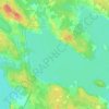 Топографическая карта Отрадное озеро, высота, рельеф