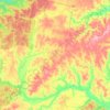 Топографическая карта Весляна, высота, рельеф