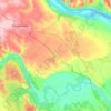 Топографическая карта Тайтурское городское поселение, высота, рельеф