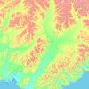 Топографическая карта Апука, высота, рельеф