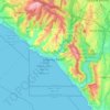 Топографическая карта Laguna Beach, высота, рельеф