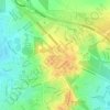 Топографическая карта Palmerston City, высота, рельеф
