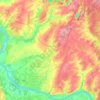 Топографическая карта Рудничный район, высота, рельеф