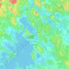 Топографическая карта город Выборг, высота, рельеф