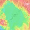 Топографическая карта Ладожское озеро, высота, рельеф