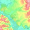 Топографическая карта Александро-Донское сельское поселение, высота, рельеф