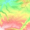 Топографическая карта Кызыл-Покунское сельское поселение, высота, рельеф