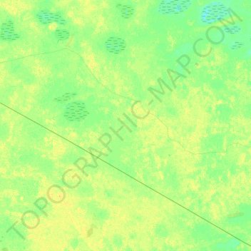 Топографическая карта Новокиевское сельское поселение, высота, рельеф