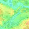 Топографическая карта Обухово, высота, рельеф