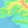 Топографическая карта La Rochelle, высота, рельеф