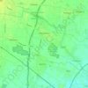 Топографическая карта Martellago, высота, рельеф
