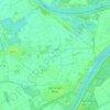Топографическая карта Hamm am Rhein, высота, рельеф