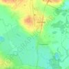 Топографическая карта Сенькинское сельское поселение, высота, рельеф