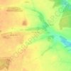 Топографическая карта Великое Село, высота, рельеф
