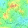 Топографическая карта Boutersem, высота, рельеф