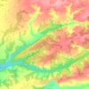 Топографическая карта Черемшанка, высота, рельеф