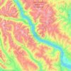 Топографическая карта Lake Chelan, высота, рельеф