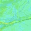 Топографическая карта Гребной канал, высота, рельеф