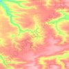 Топографическая карта Новопокровский район, высота, рельеф