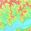 Топографическая карта Алма, высота, рельеф