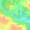 Топографическая карта Тихонова Слобода, высота, рельеф