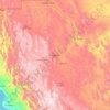 Топографическая карта Chihuahua, высота, рельеф