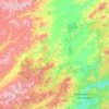 Топографическая карта Солнечный район, высота, рельеф