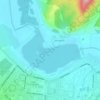 Топографическая карта Альметьевское водохранилище, высота, рельеф