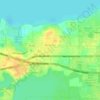 Топографическая карта Oakland, высота, рельеф