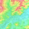 Топографическая карта Ноттингем, высота, рельеф