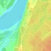 Топографическая карта Оськино, высота, рельеф