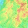 Топографическая карта Токкари, высота, рельеф