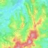 Топографическая карта La Vineuse sur Fregande, высота, рельеф