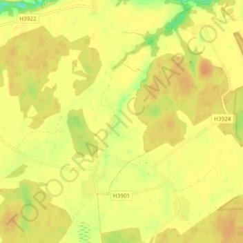 Топографическая карта Иловка, высота, рельеф