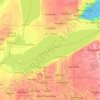 Топографическая карта Lake Erie, высота, рельеф