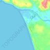 Топографическая карта Taholah, высота, рельеф