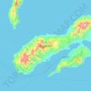 Топографическая карта Ambon Island, высота, рельеф