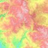 Топографическая карта Ansel Adams Wilderness, высота, рельеф