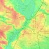 Топографическая карта Angers, высота, рельеф