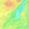 Топографическая карта Покровская, высота, рельеф