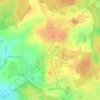 Топографическая карта Ершово, высота, рельеф