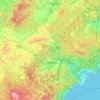 Топографическая карта Yanbian Korean Autonomous Prefecture, высота, рельеф