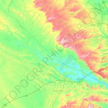 Топографическая карта Duruma, высота, рельеф